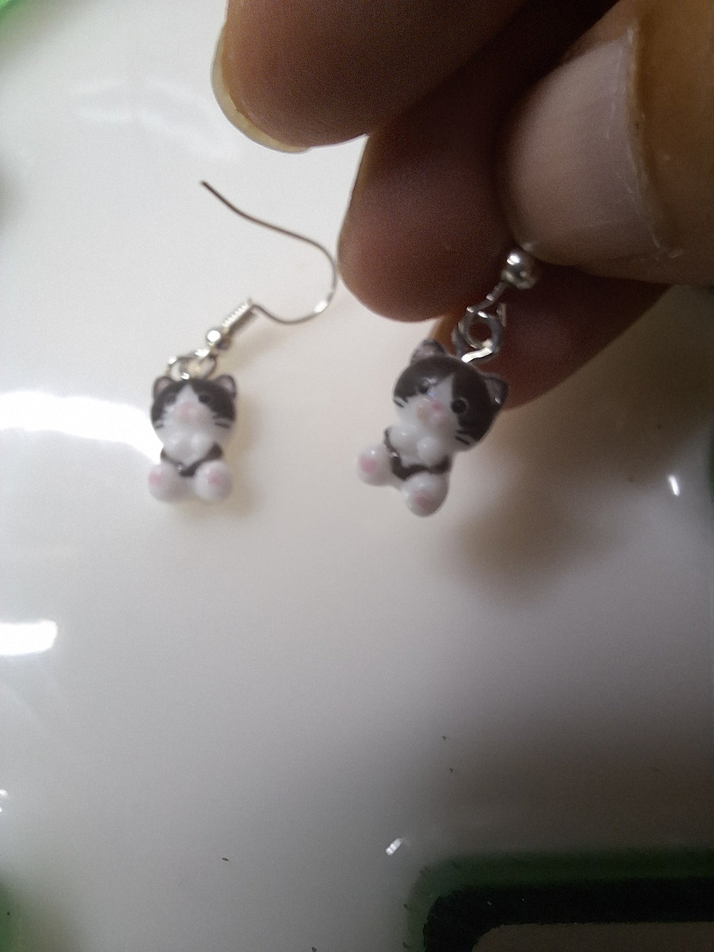 Boucles d oreilles bébé chat