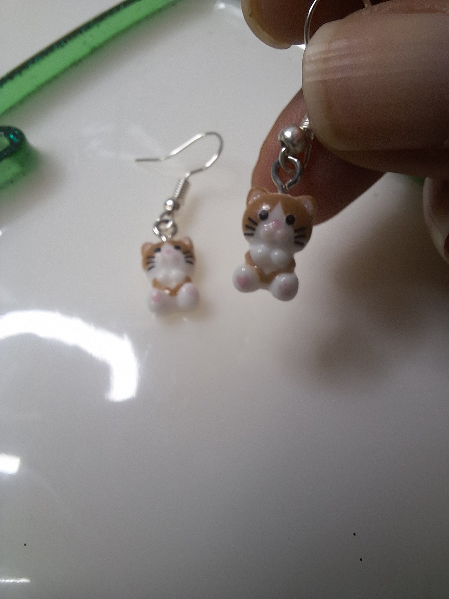 Boucles d oreilles bébé chat