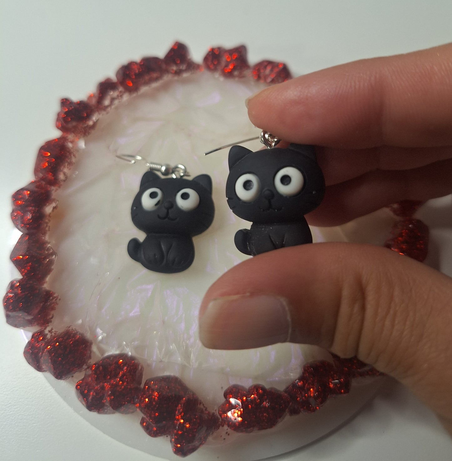 Boucles d'oreilles chat