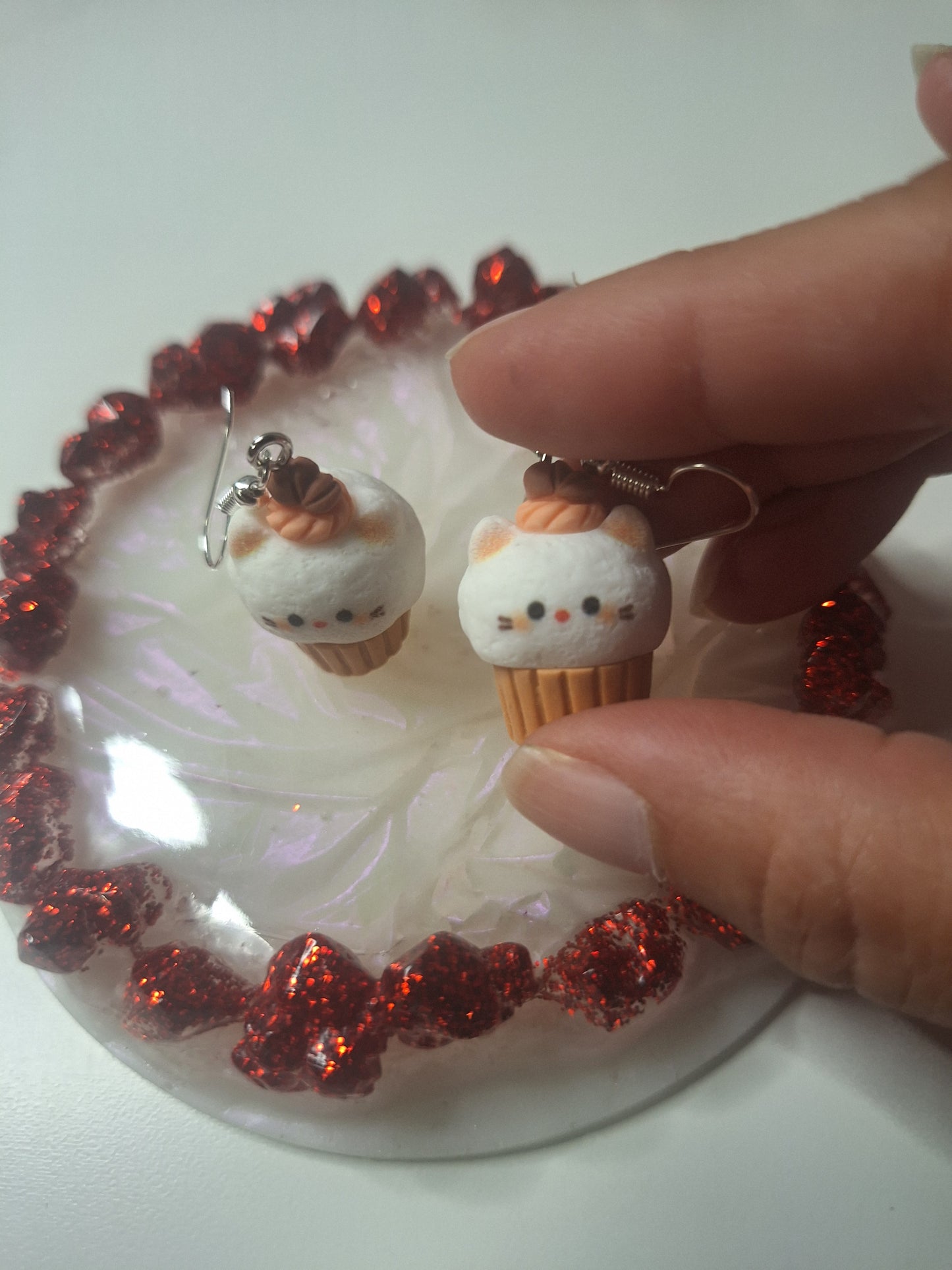 Boucles d'oreilles cupcake
