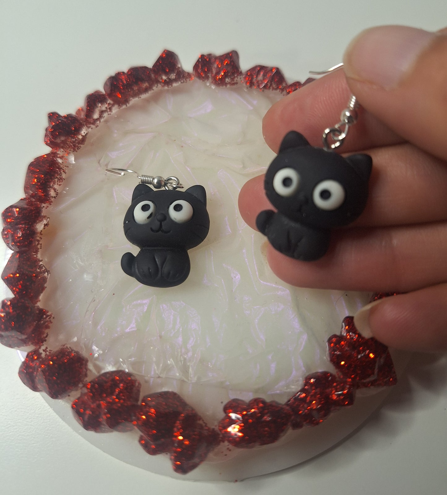 Boucles d'oreilles chat