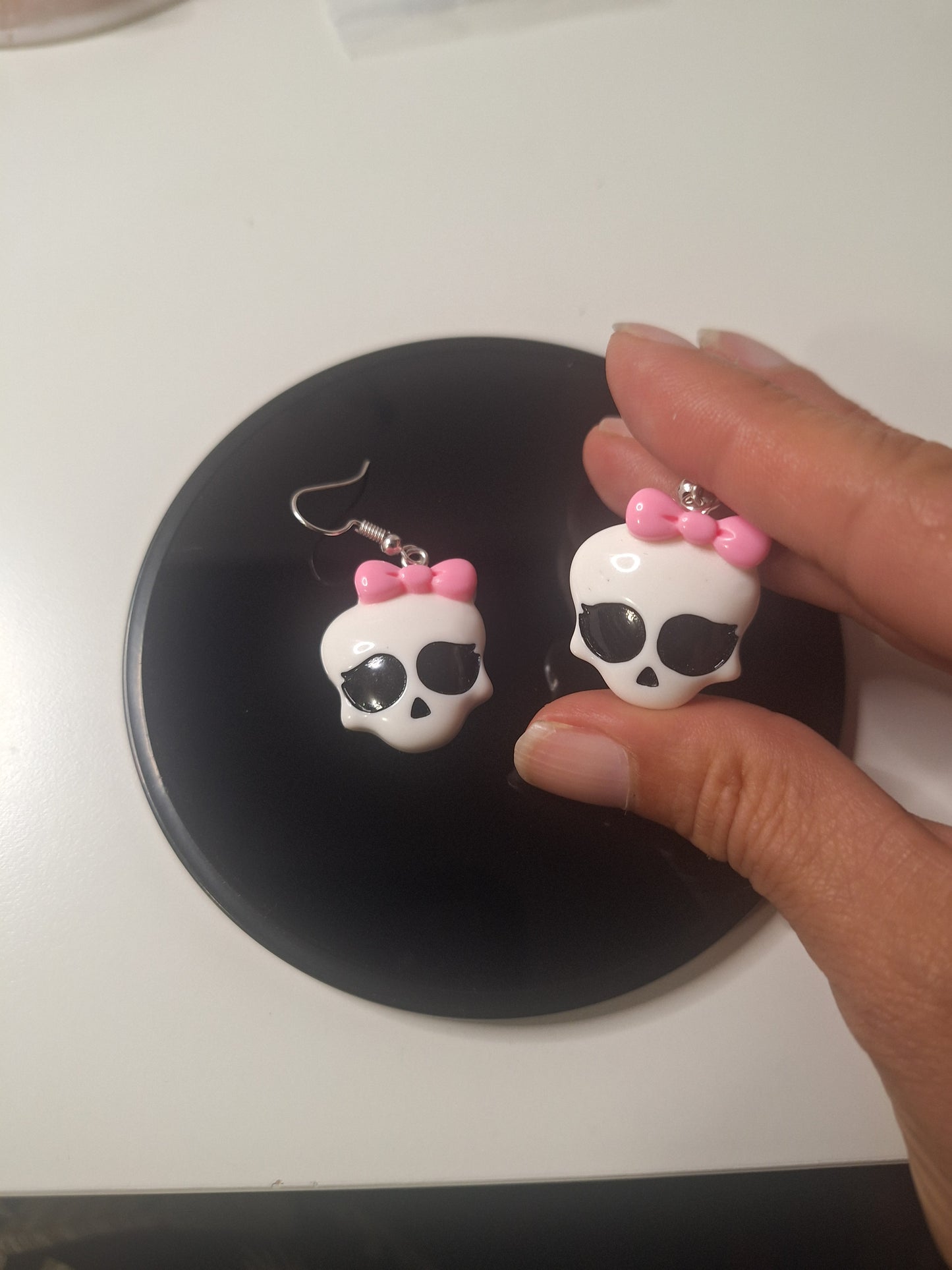 Boucles d'oreilles crane
