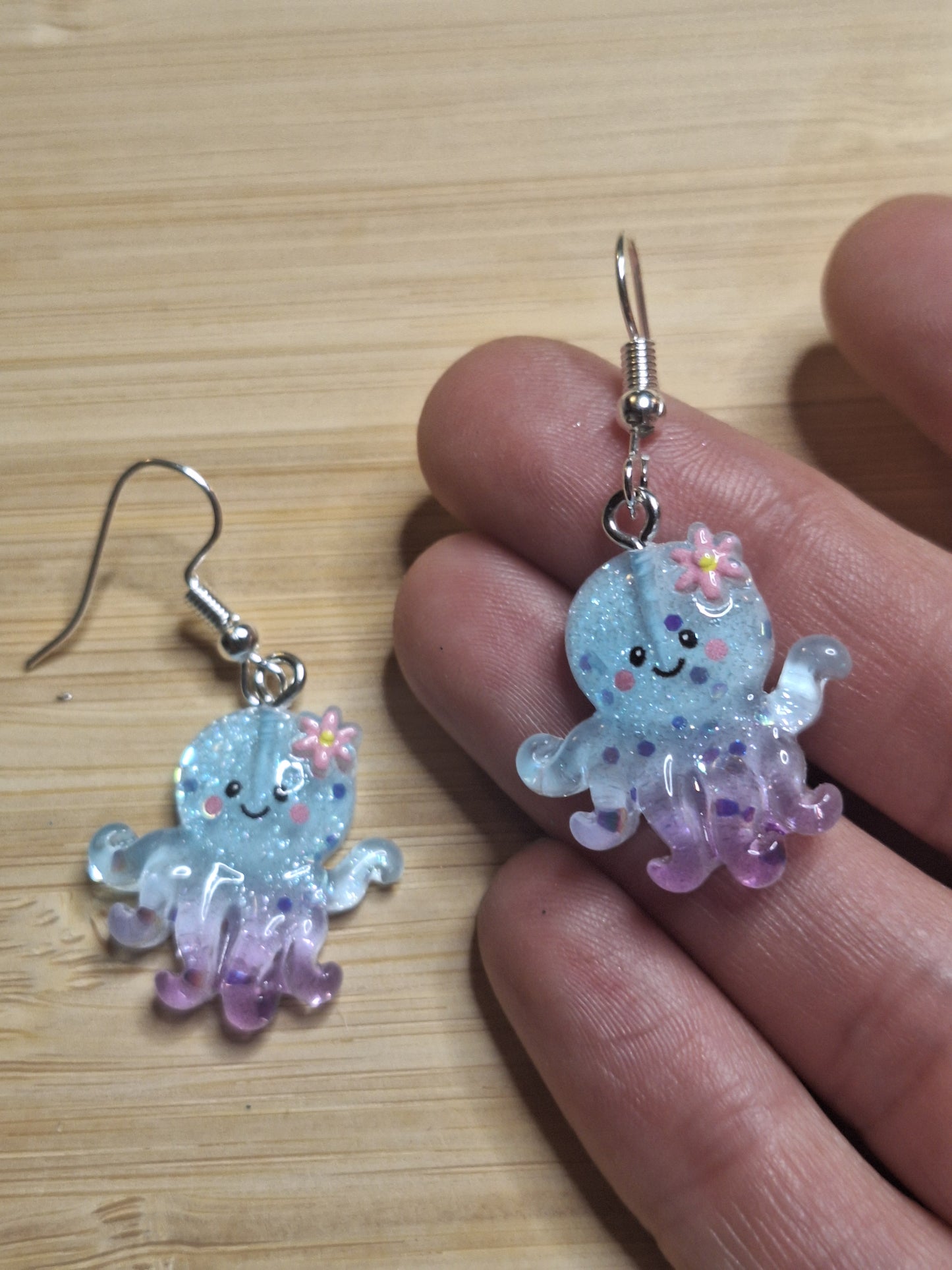 Boucles d'oreilles pieuvre