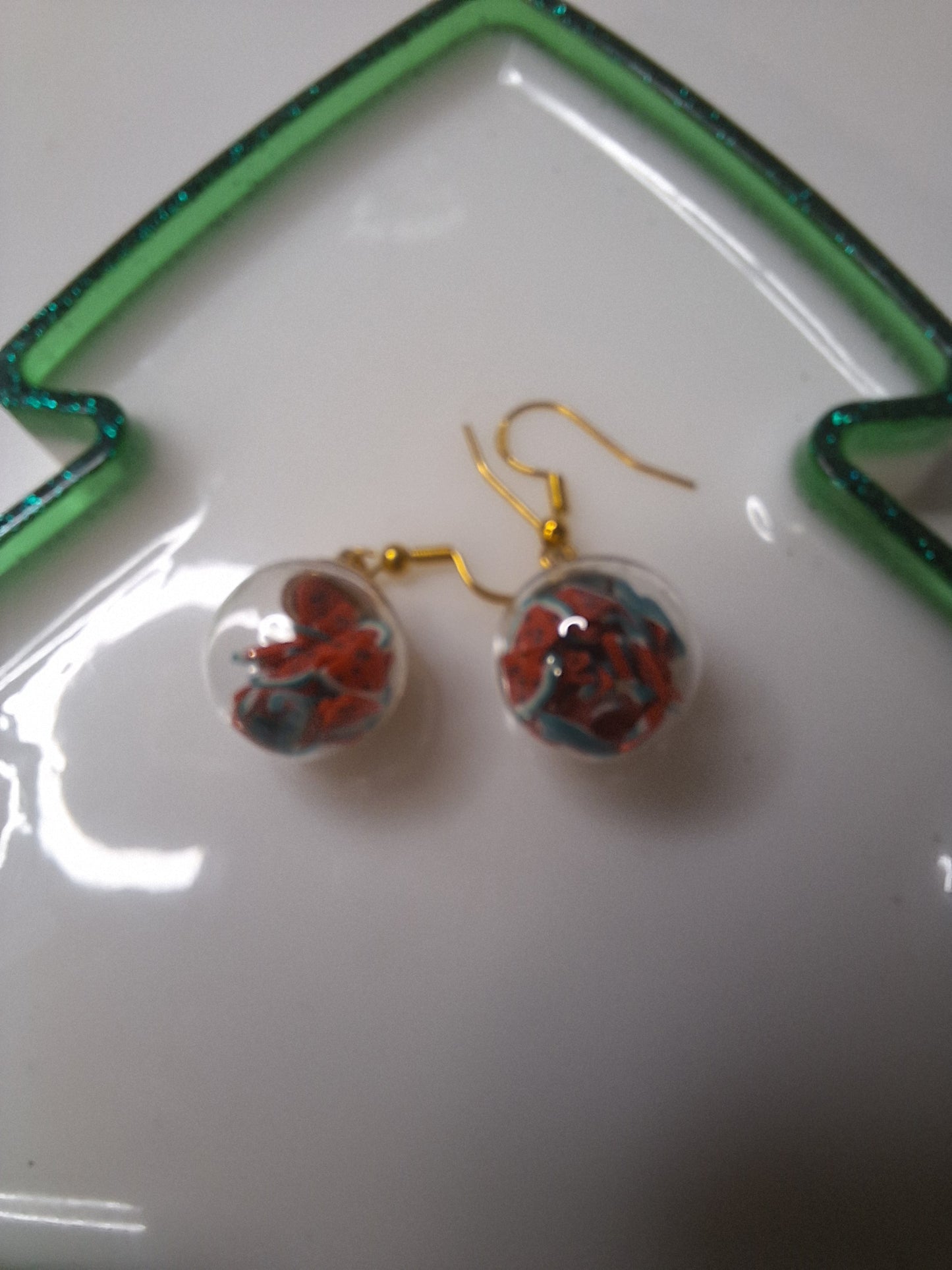 Boucles d oreilles globe fruit