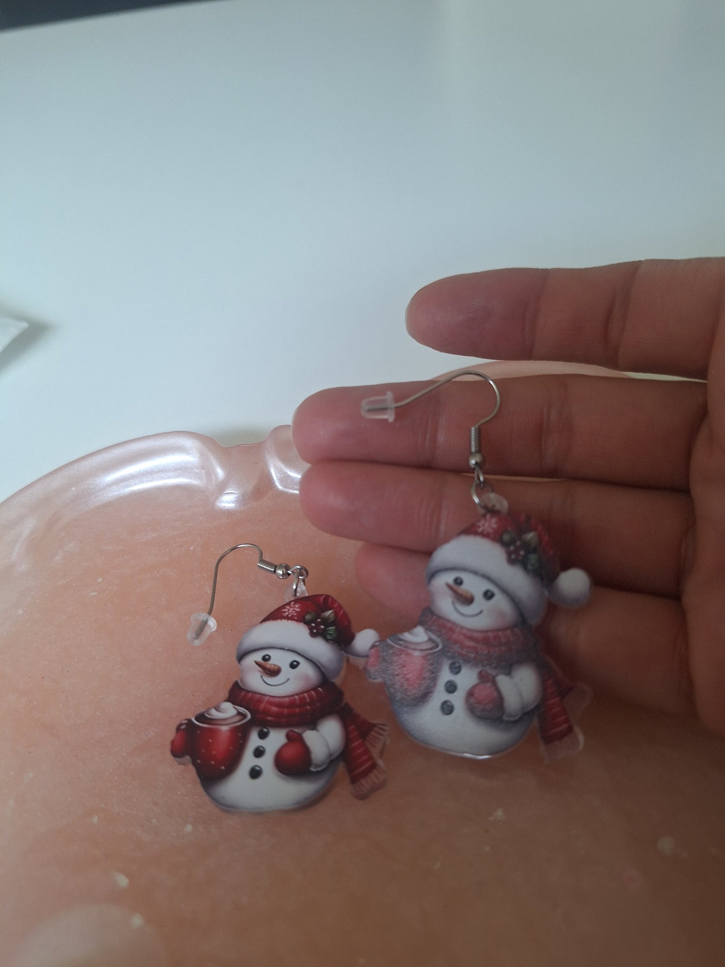 Boucles d'oreilles bonhomme de Noël