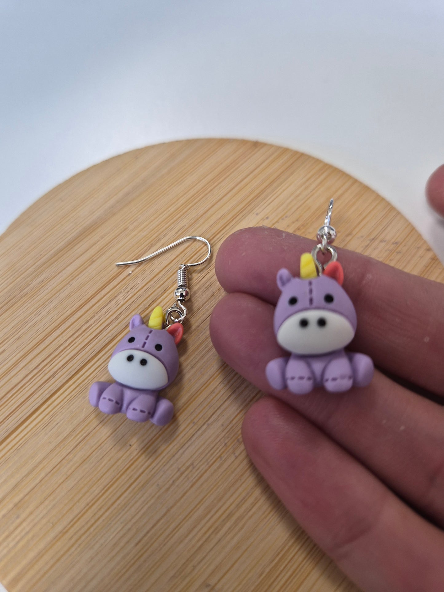 Boucles d'oreilles licorne