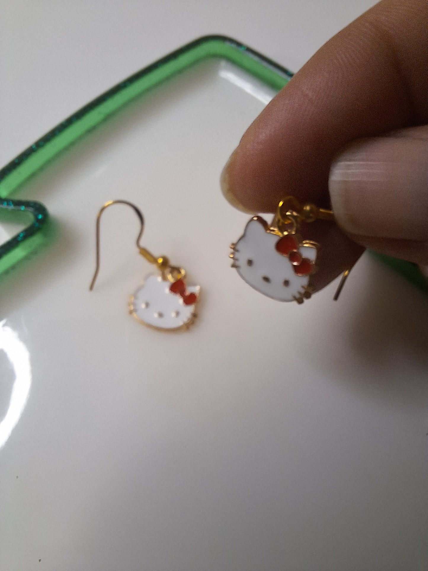 Boucles d'oreilles hello kitty