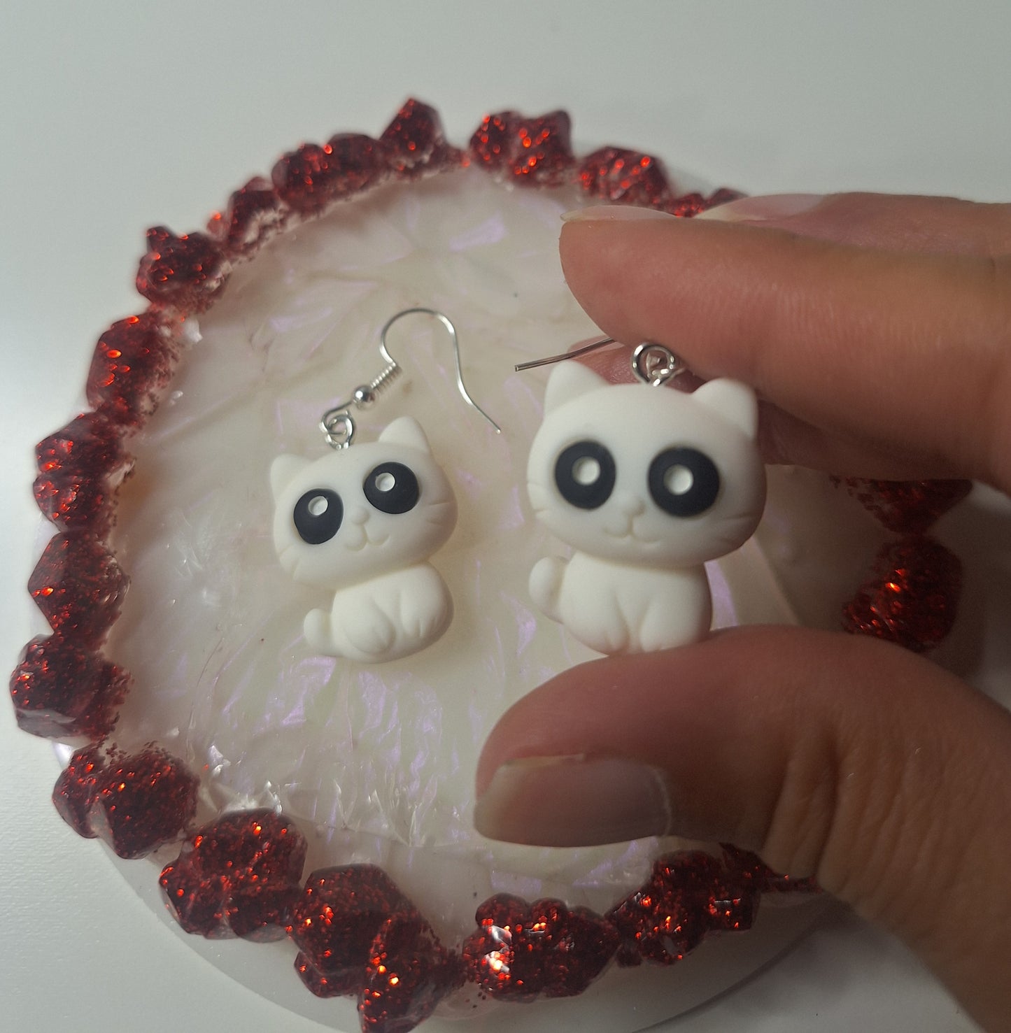 Boucles d'oreilles chat