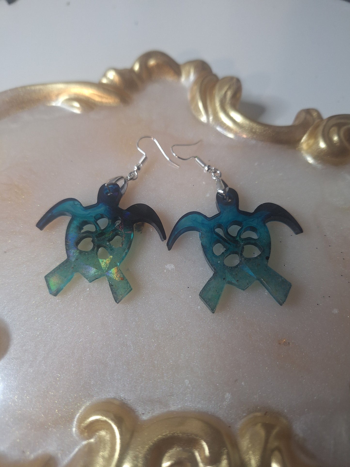 Boucles d'oreilles tortue
