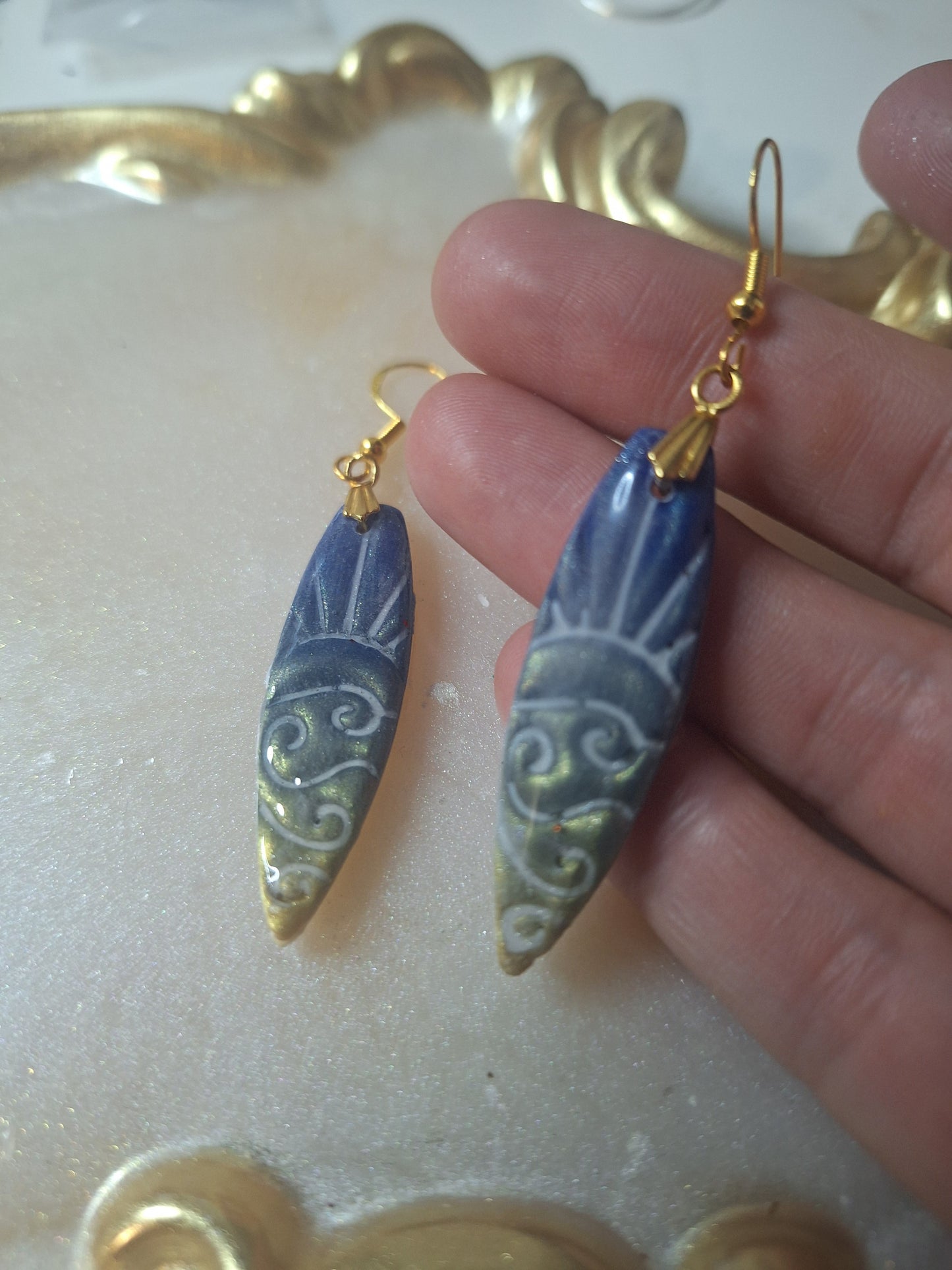 Boucles d'oreilles planche de surf
