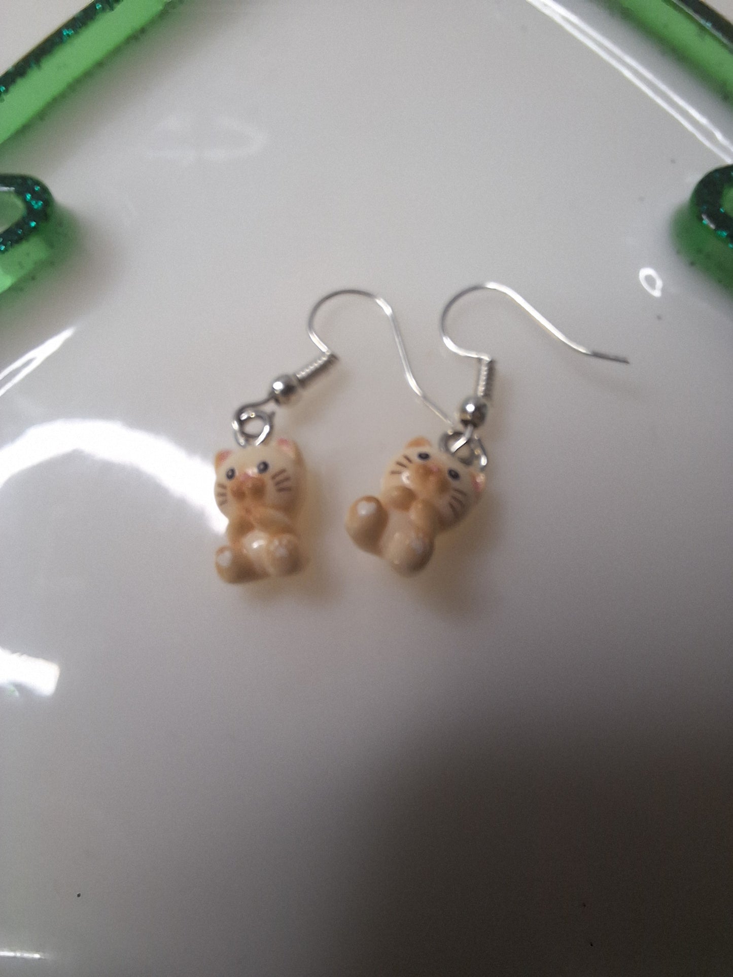 Boucles d oreilles bébé chat