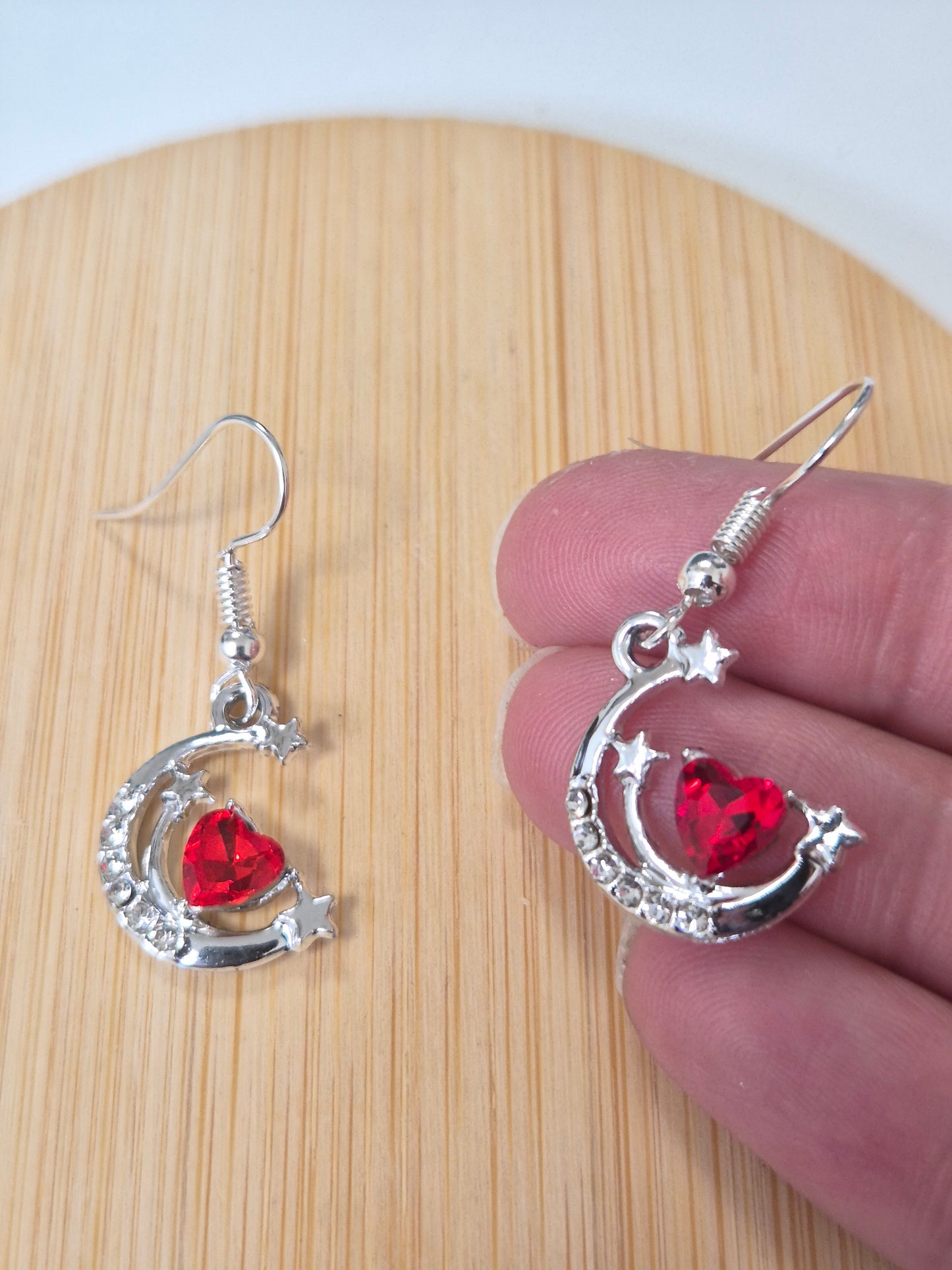Boucles d'oreilles lune
