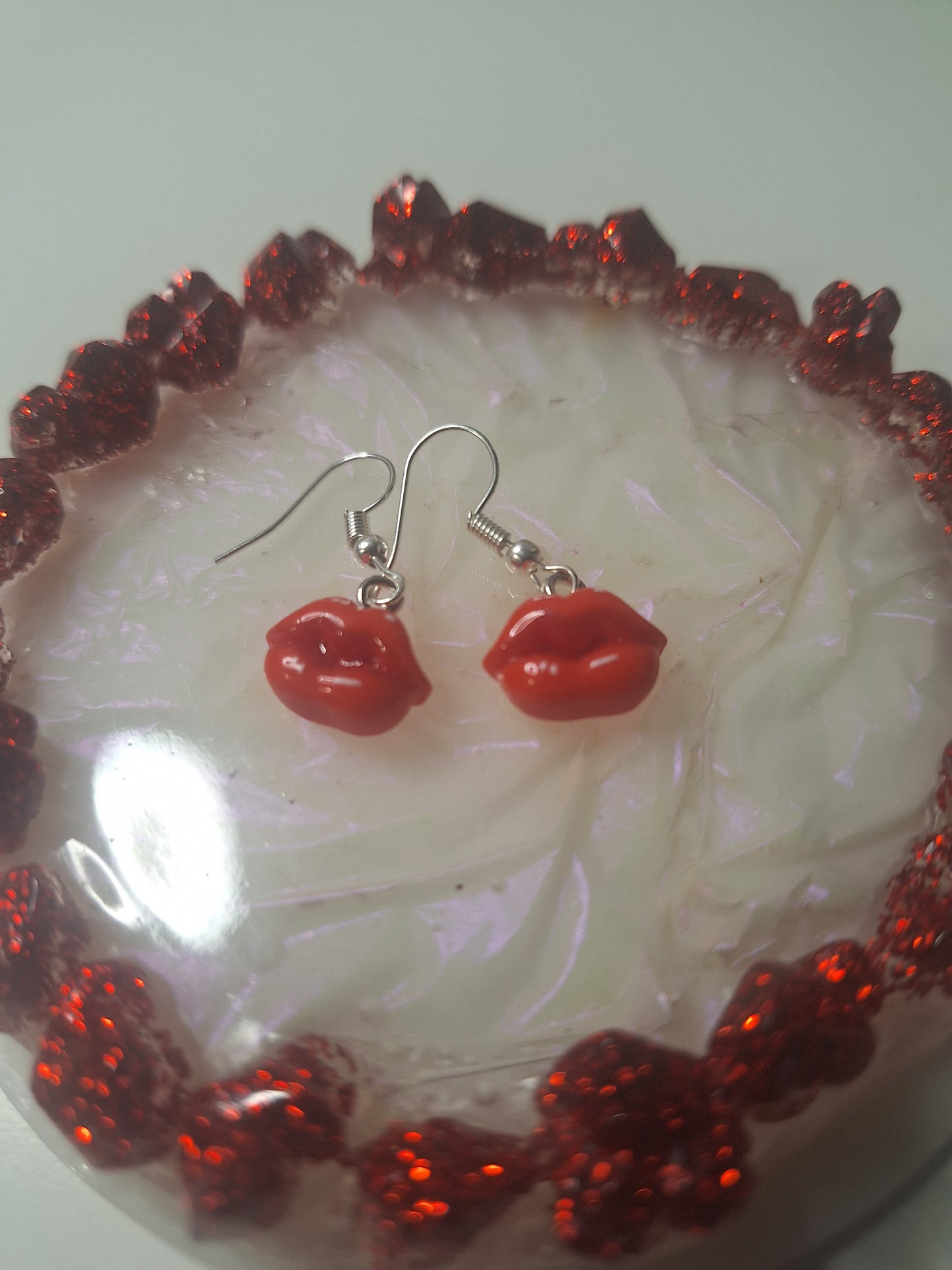 Boucles d'oreilles bouche