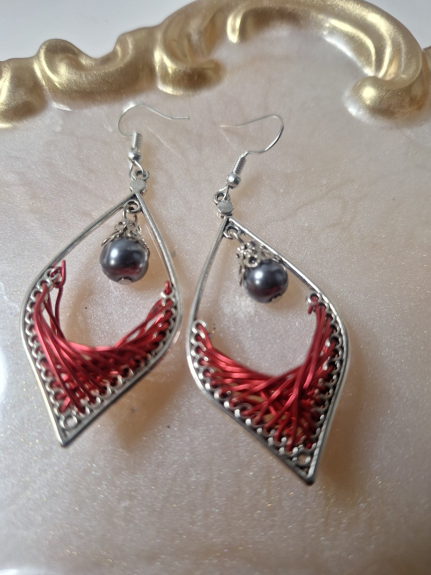 Boucles d'oreilles tressées