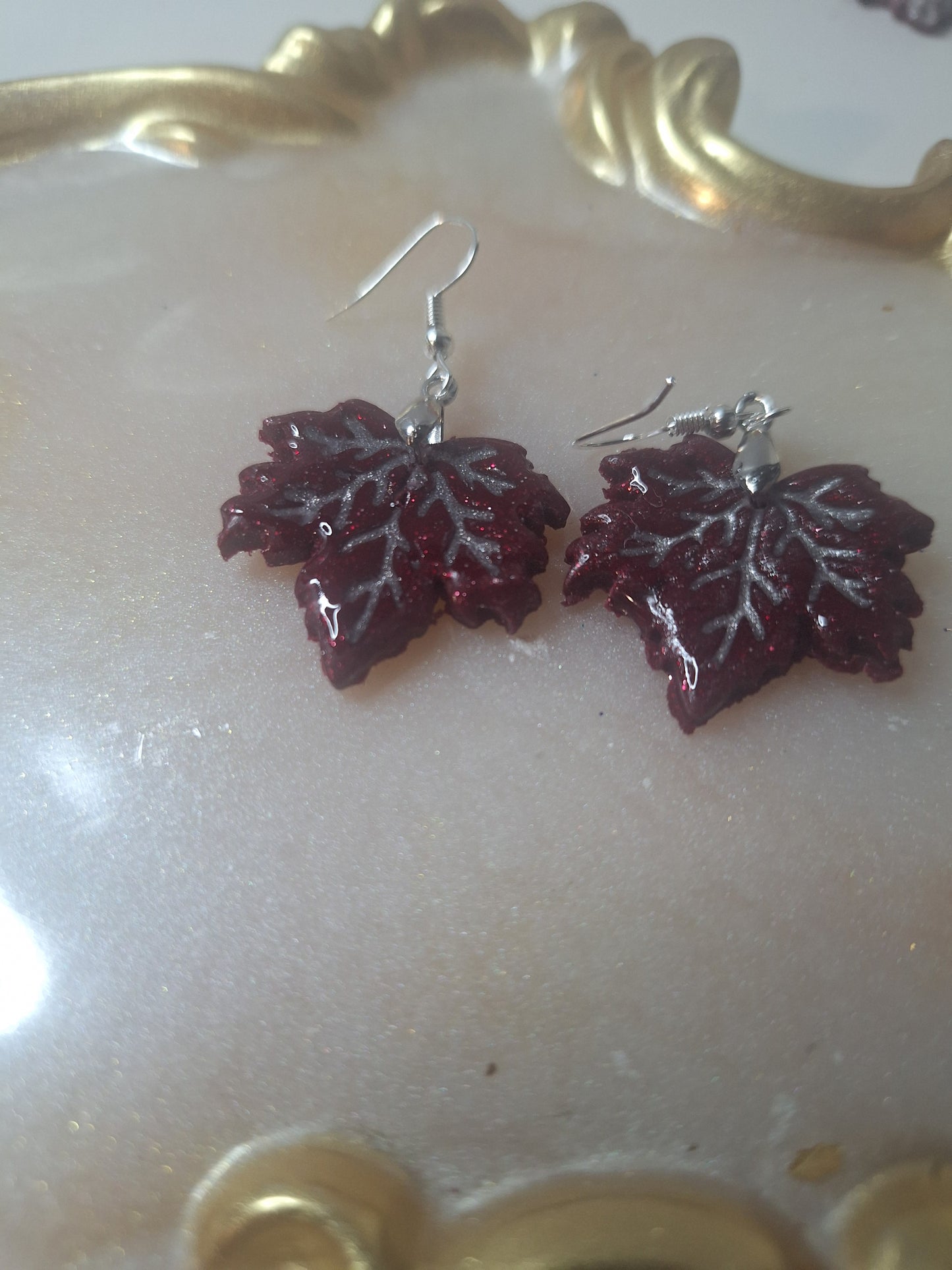 Boucles d'oreilles feuille d érable 🍁
