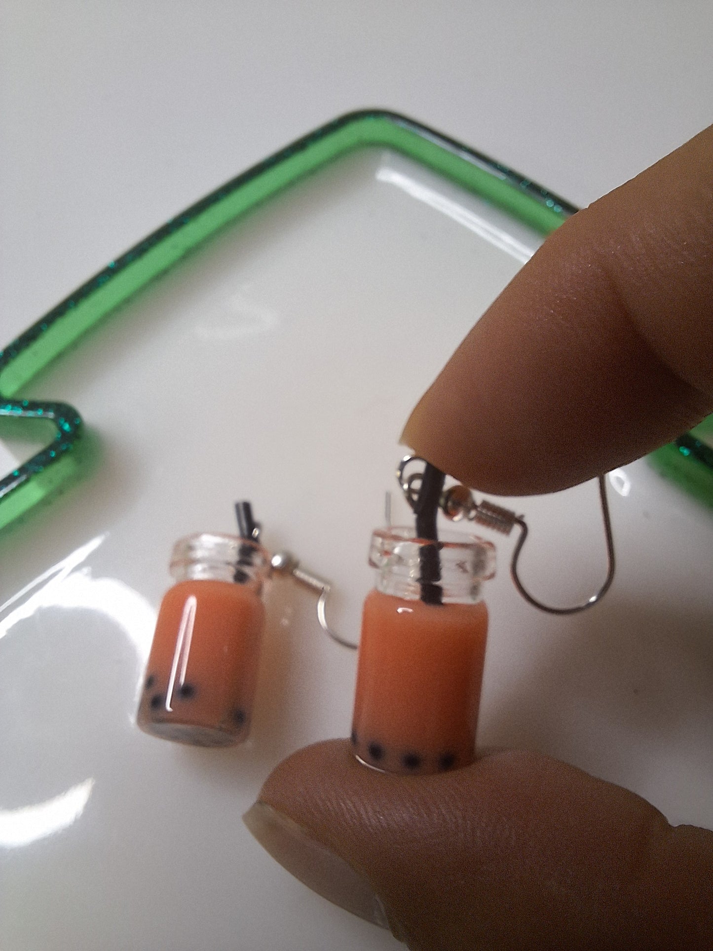 Boucles d'oreilles bubble tea