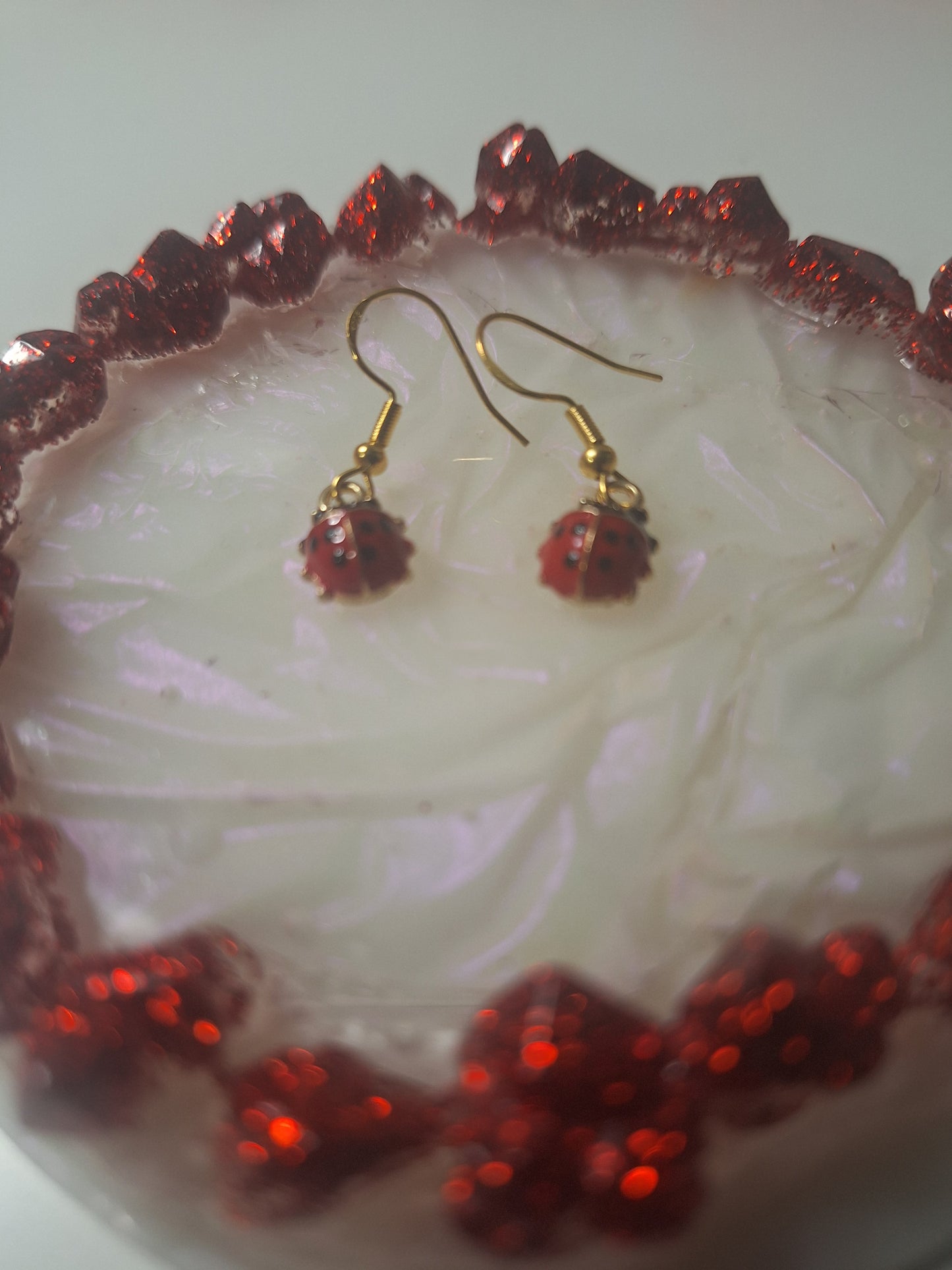 Boucles d'oreilles coccinelle 🐞