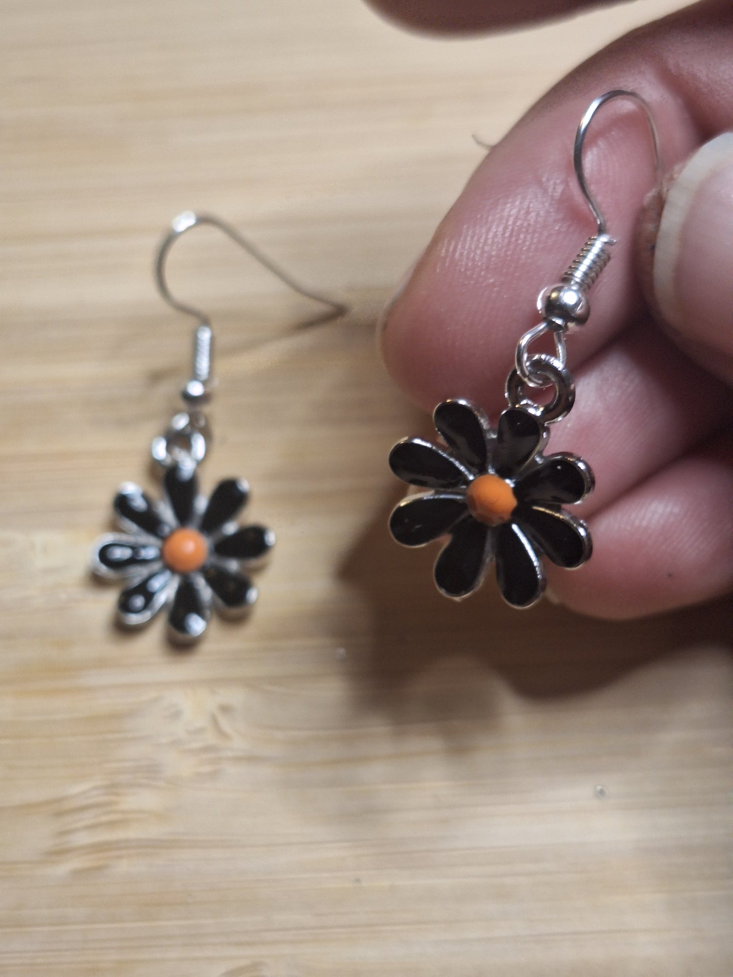 Boucles d'oreilles marguerite