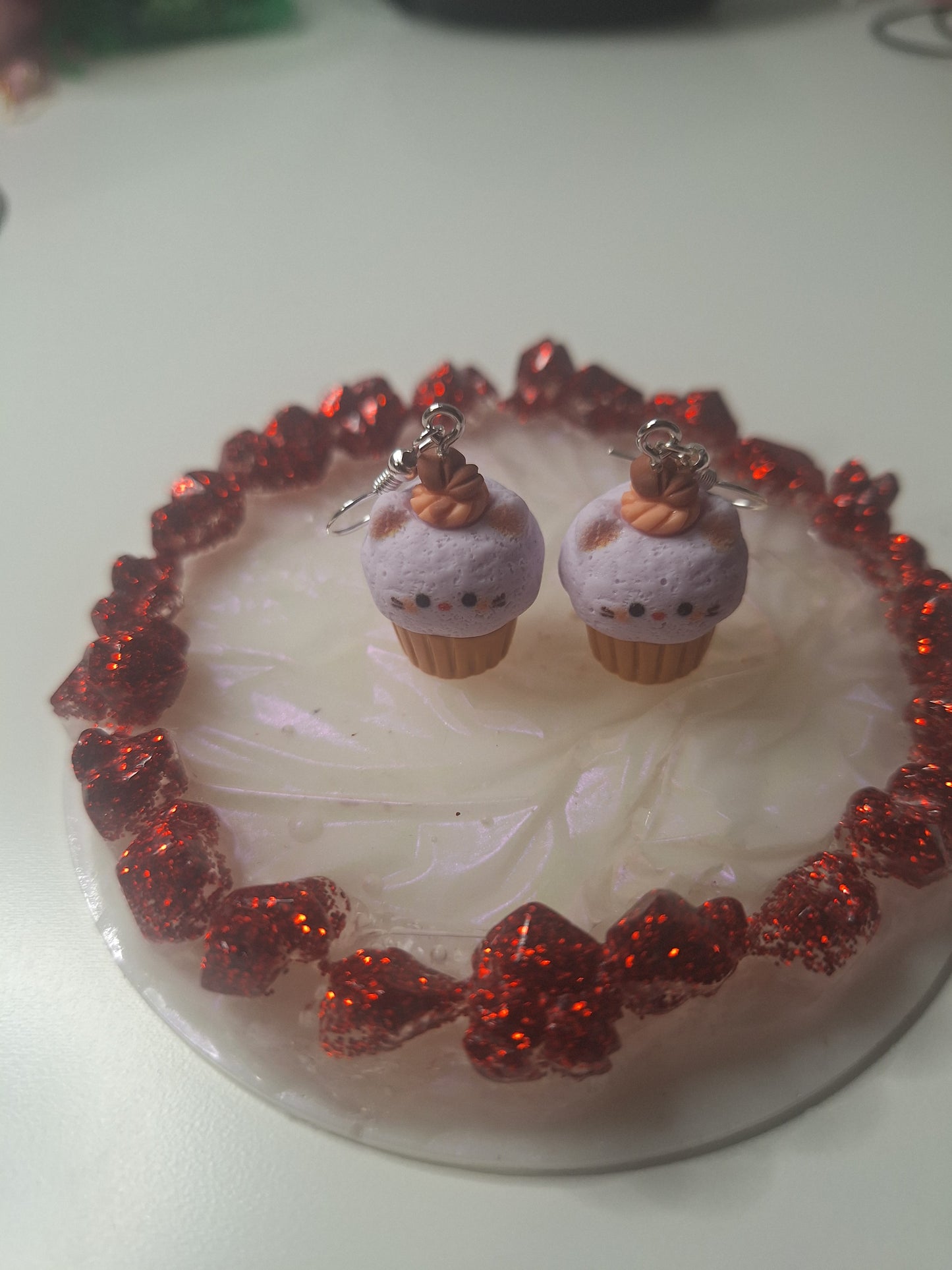 Boucles d'oreilles cupcake