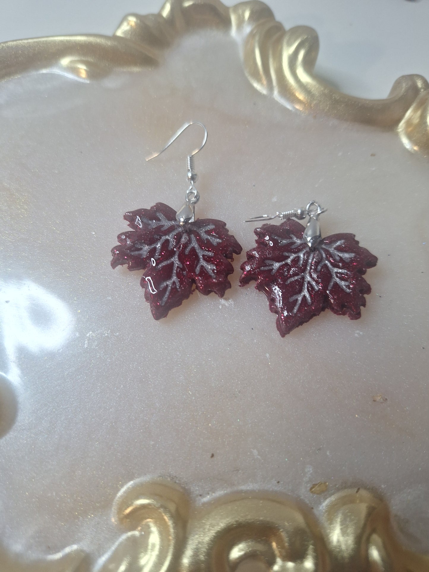 Boucles d'oreilles feuille d érable 🍁