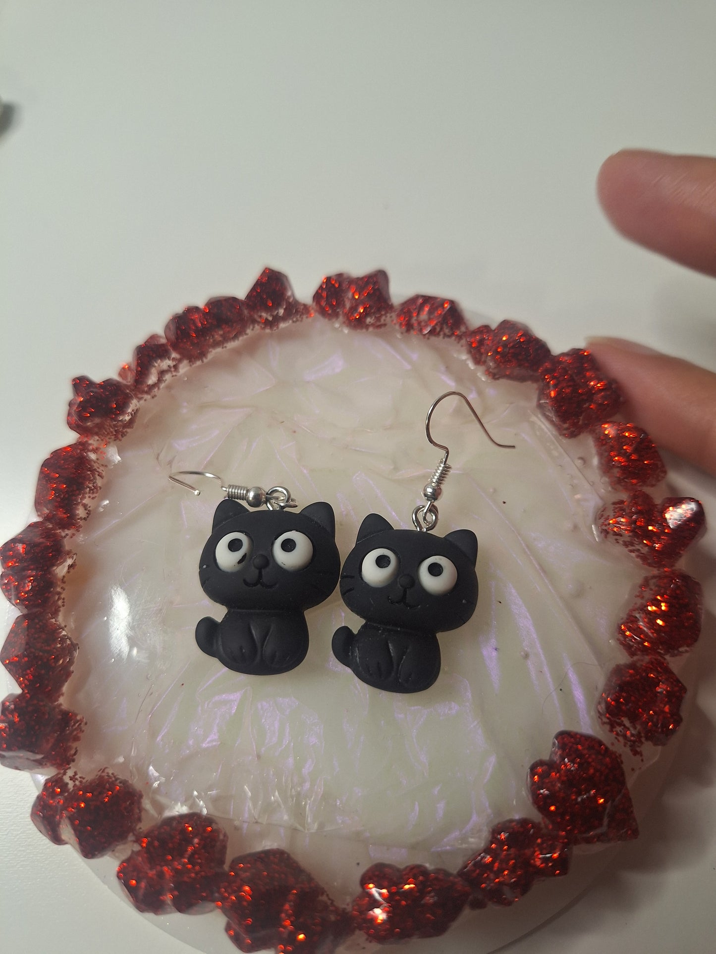 Boucles d'oreilles chat