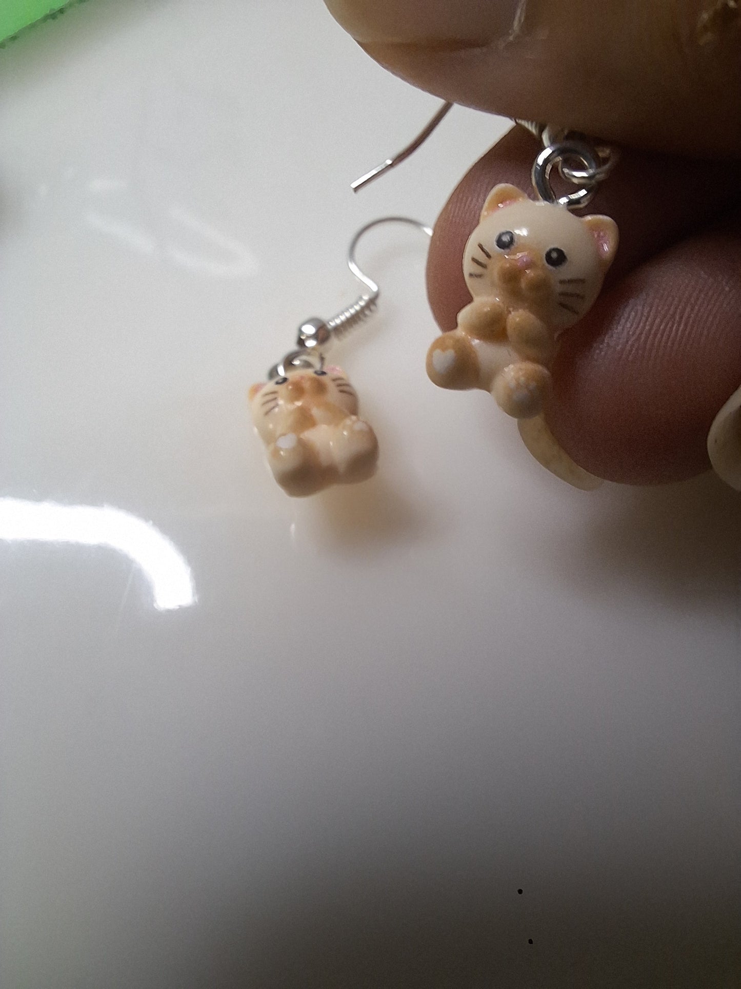 Boucles d oreilles bébé chat