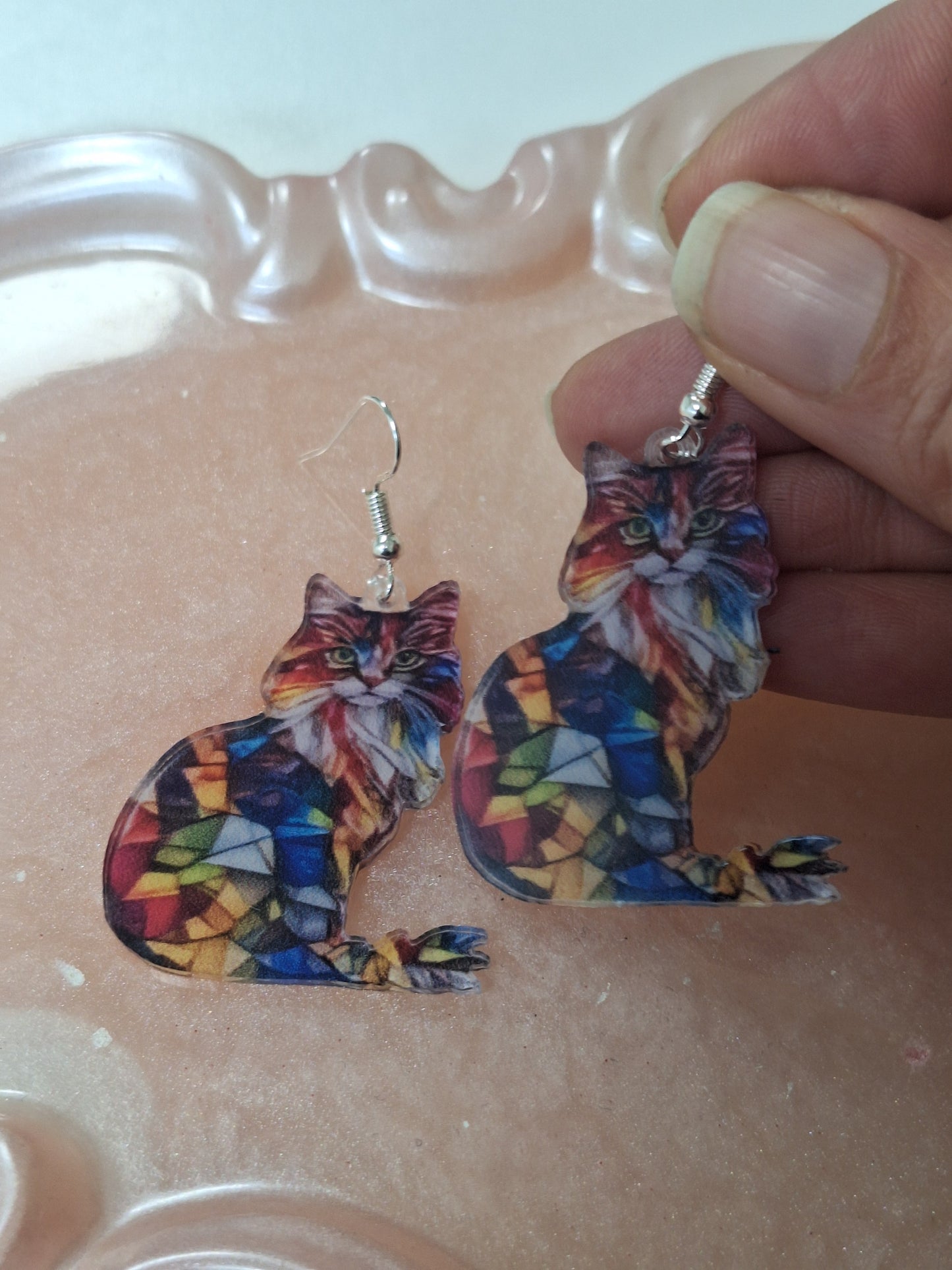 Boucles d'oreilles chat