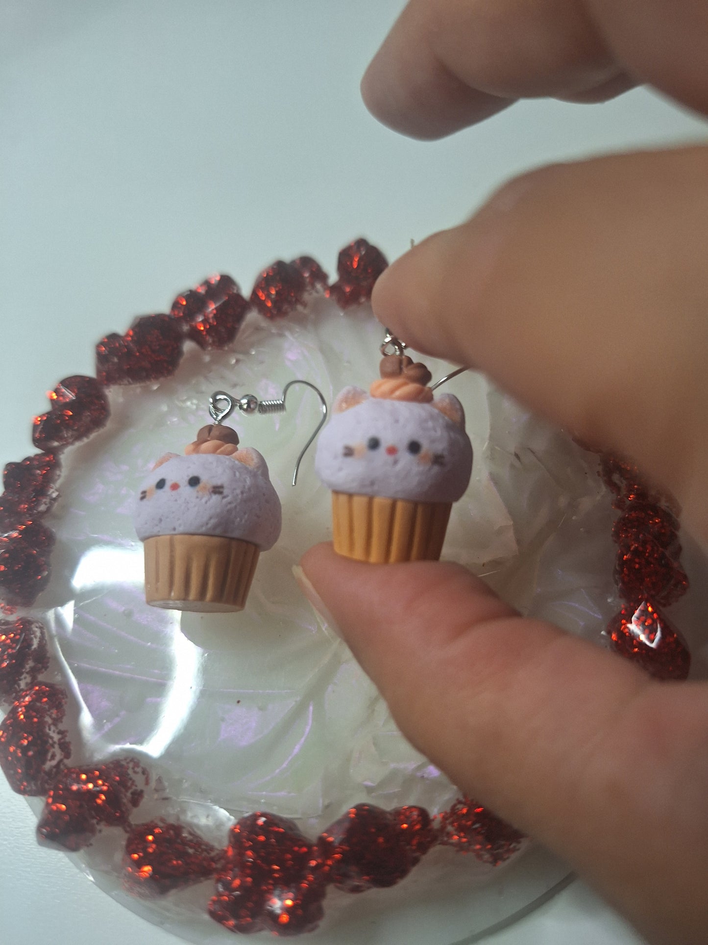 Boucles d'oreilles cupcake