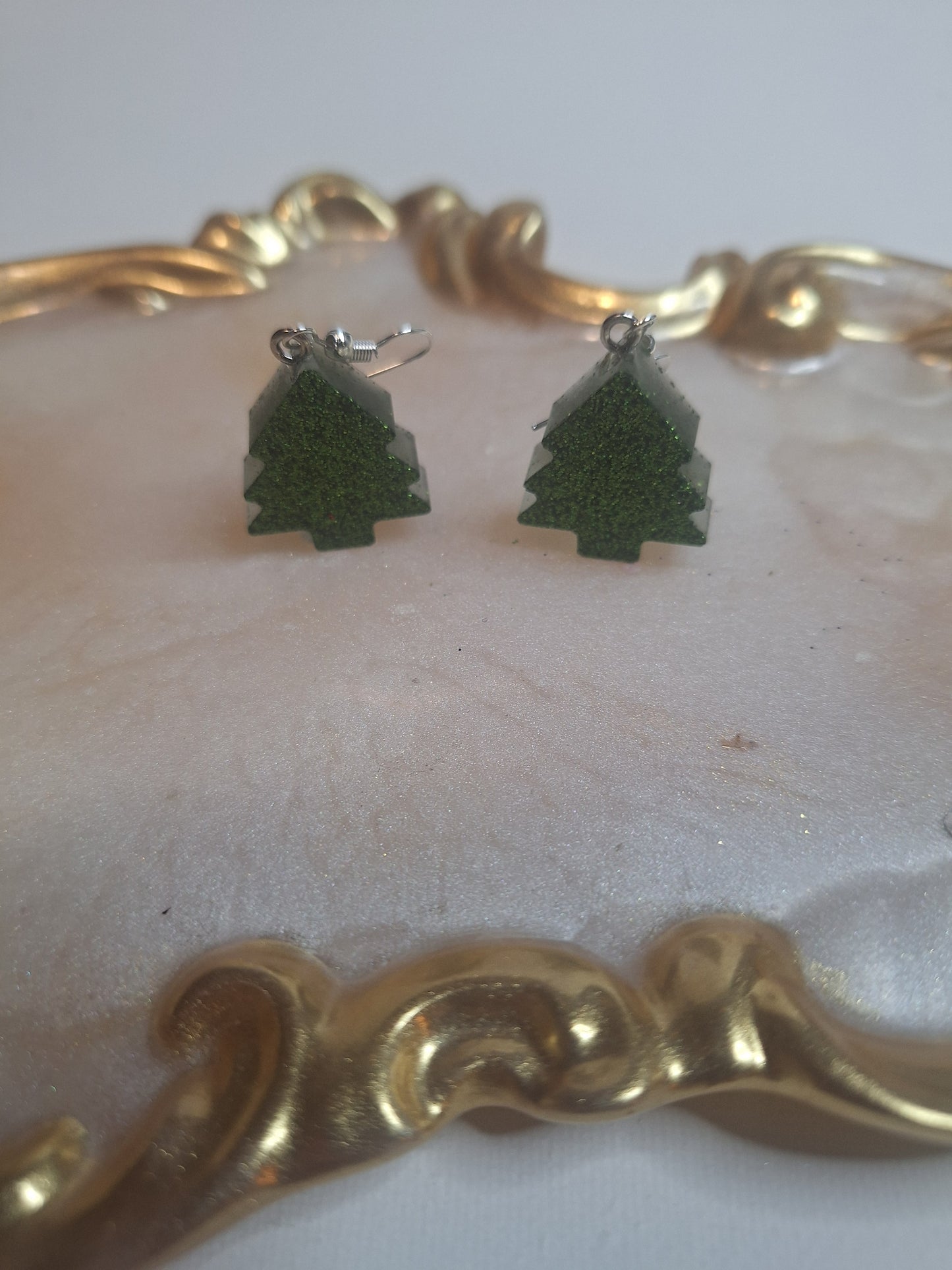 Boucles d'oreilles sapin de Noël 🎄