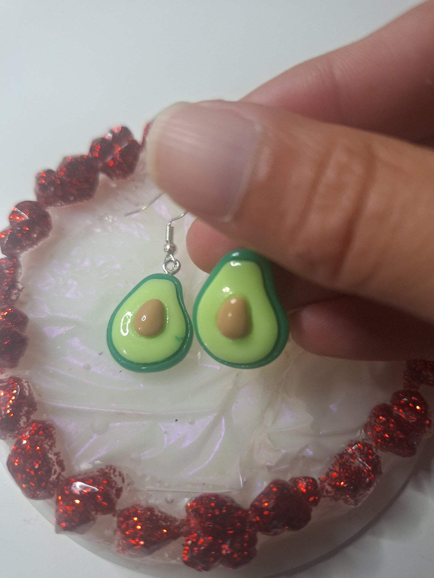 Boucles d'oreilles avocat