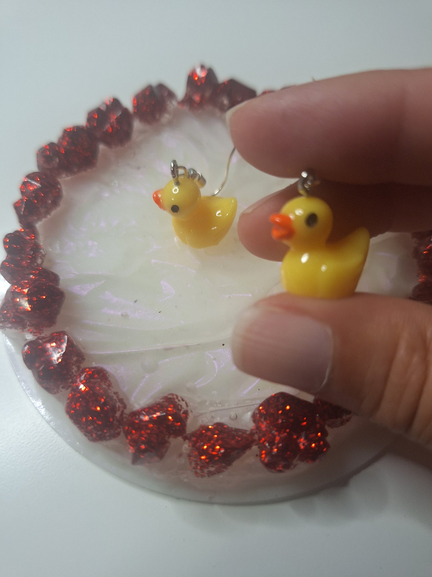 Boucles d'oreilles canard