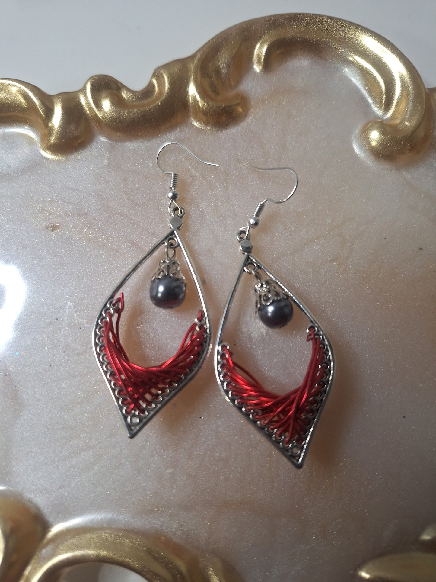 Boucles d'oreilles tressées