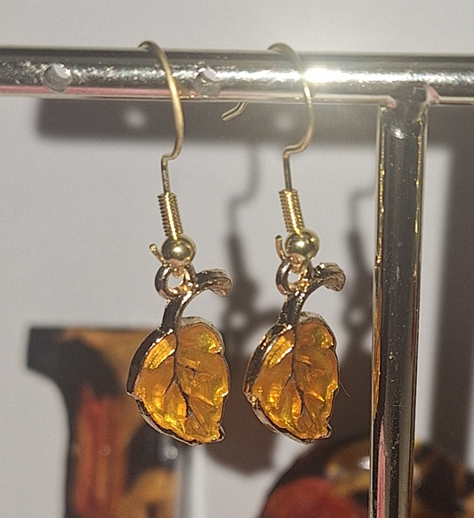 Boucle d oreille feuille