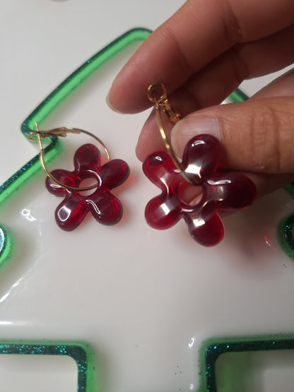 Boucles d oreilles 5 pétales