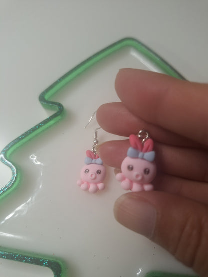 Boucles d'oreilles pieuvre