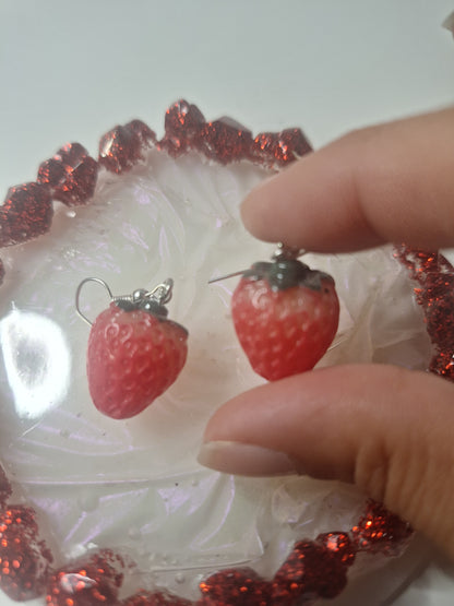 Boucles d'oreilles fraise 🍓