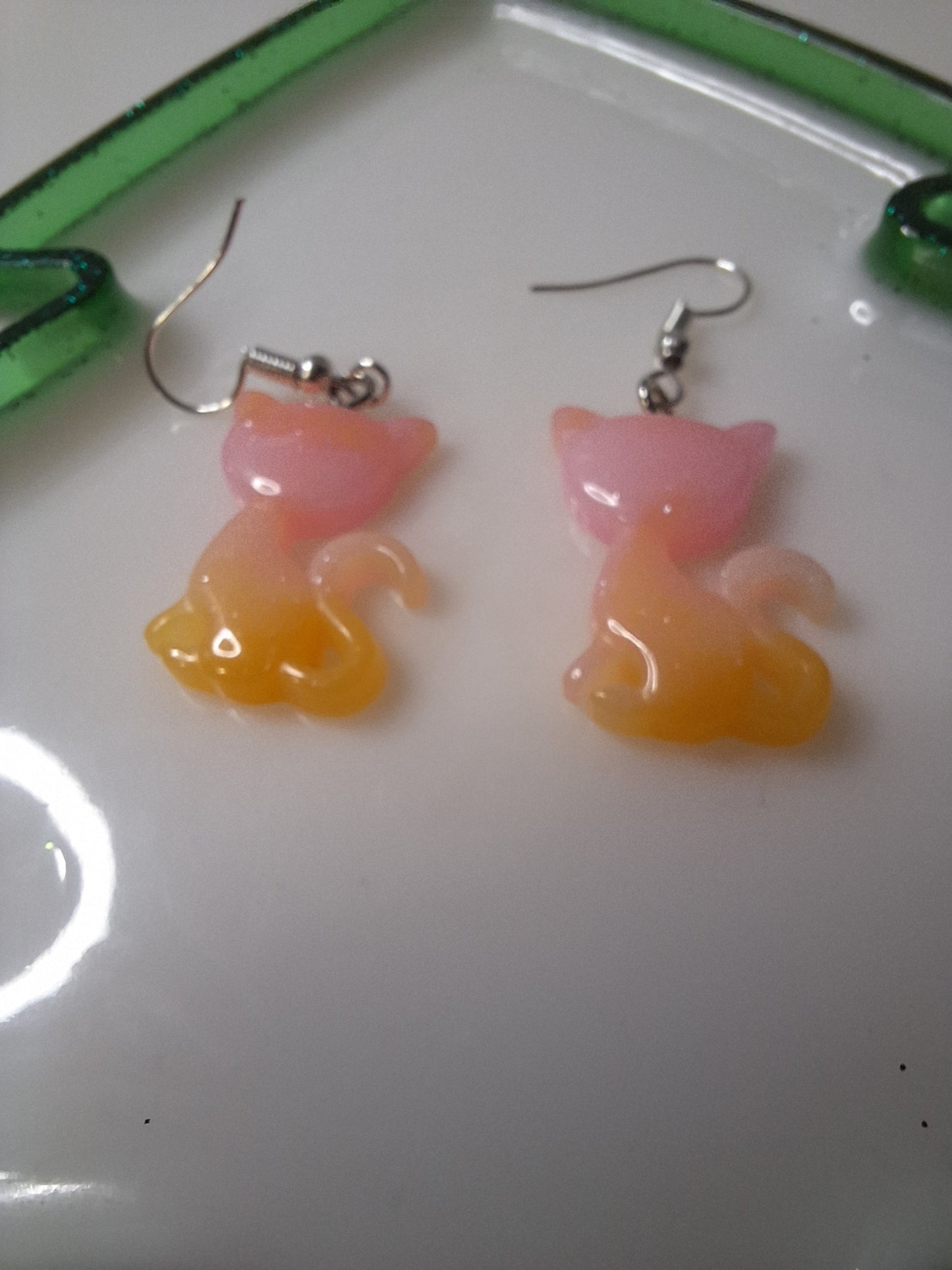Boucles d'oreilles chat