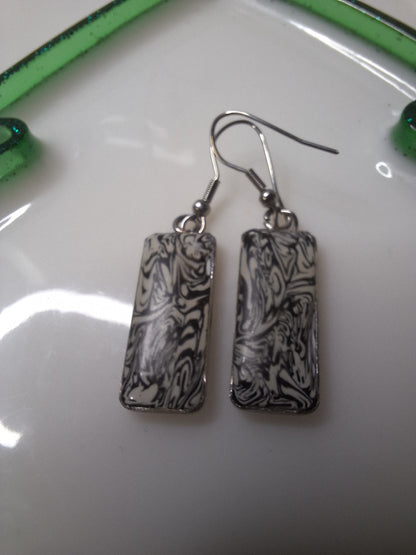 Boucles d'oreilles rectangle