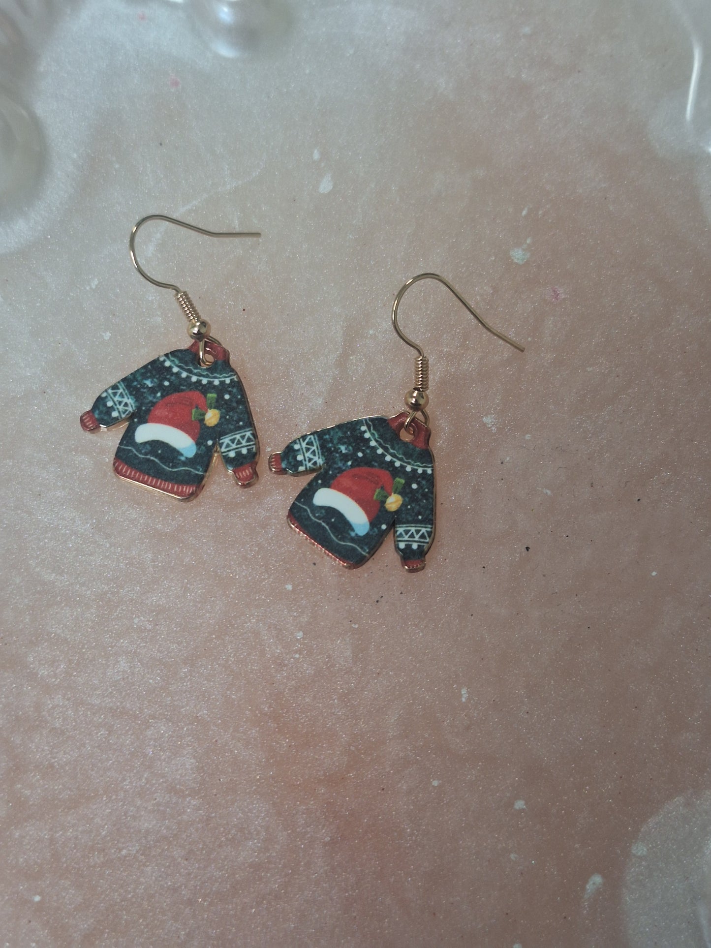Boucles d'oreilles pull de noel