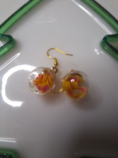 Boucles d oreilles globe fruit