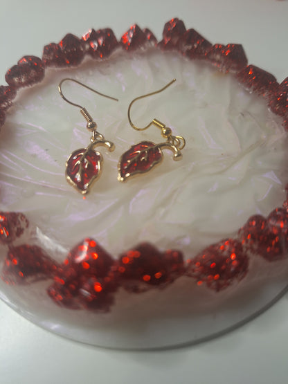 Boucles d'oreilles feuille