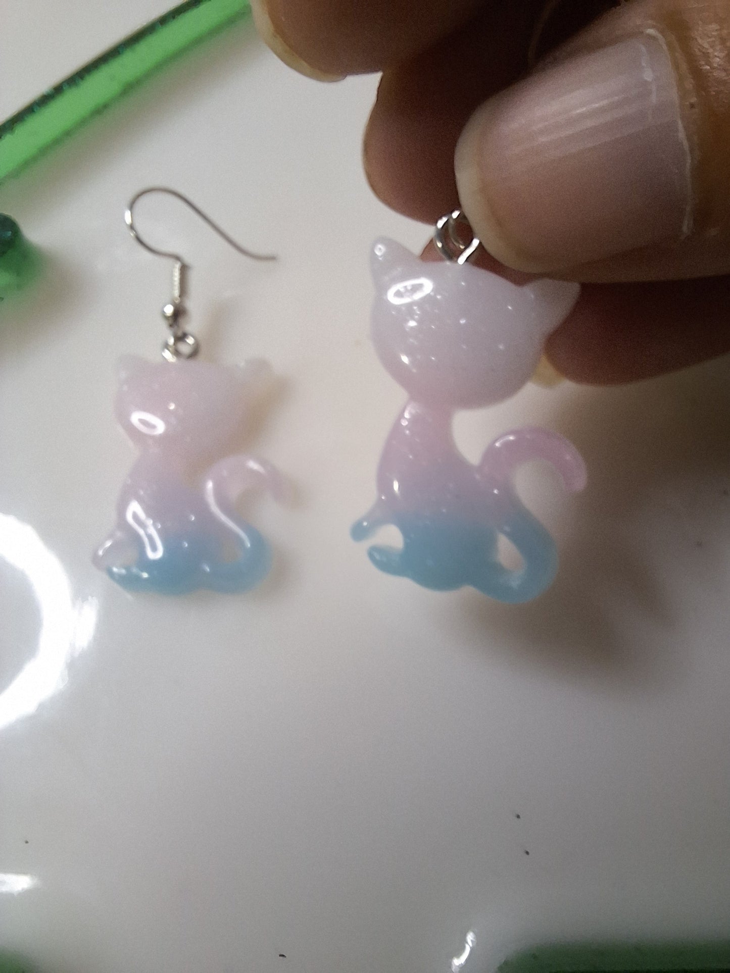 Boucles d'oreilles chat
