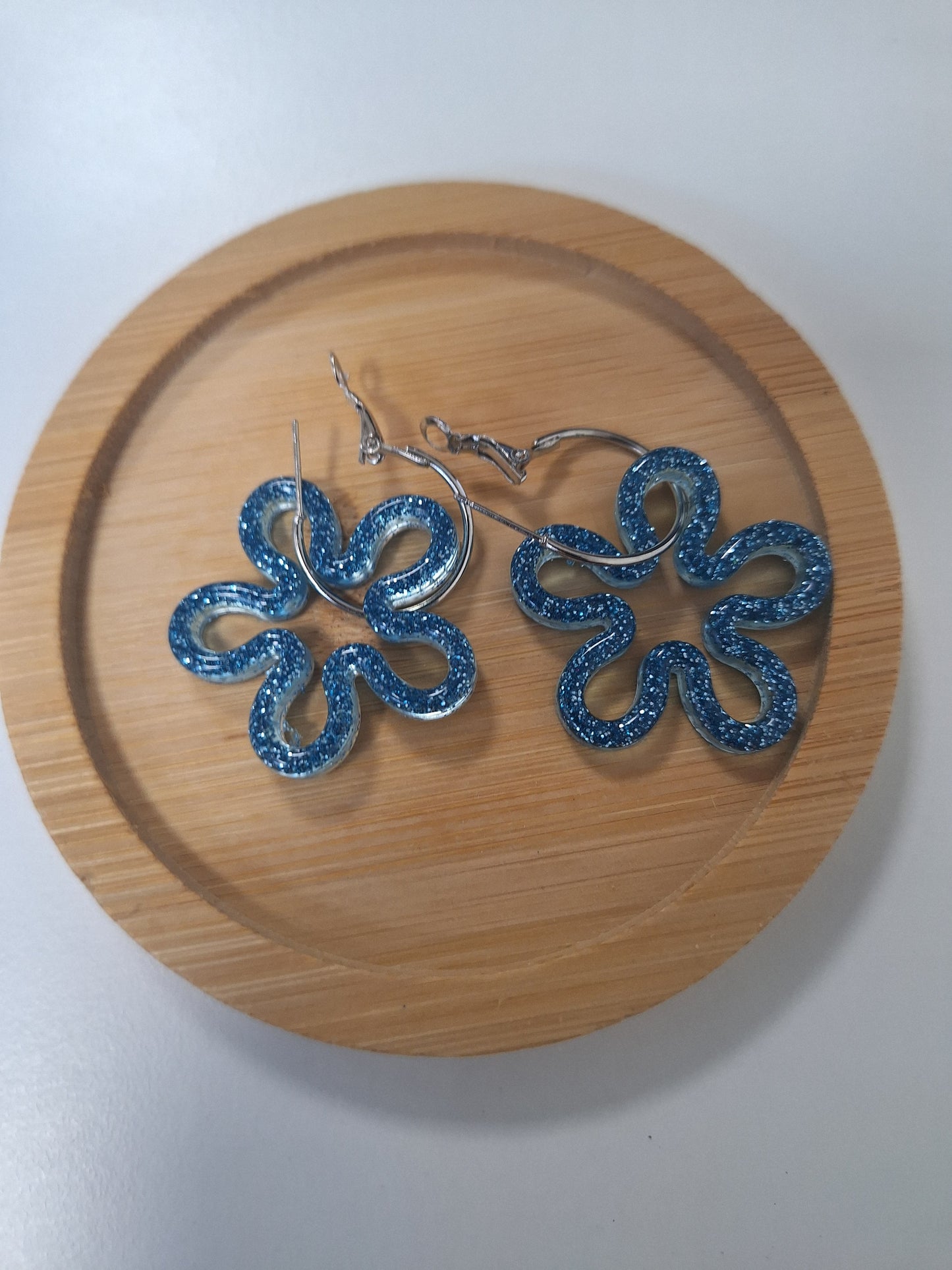 Boucles d'oreilles pampille fleur