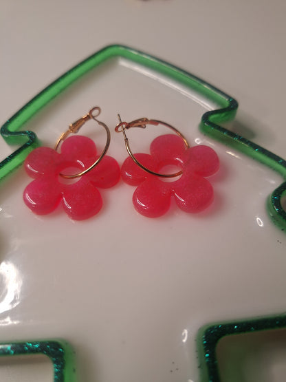 Boucles d'oreilles pampille marguerite