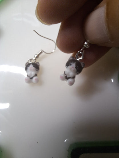 Boucles d oreilles bébé chat