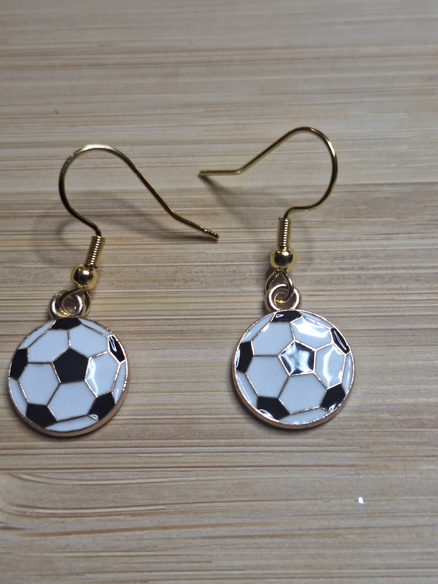Boucles d'oreilles ballon de foot