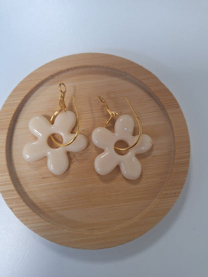 Boucles d oreilles 5 pétales