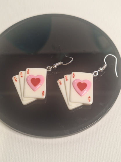 Boucle d oreille carte