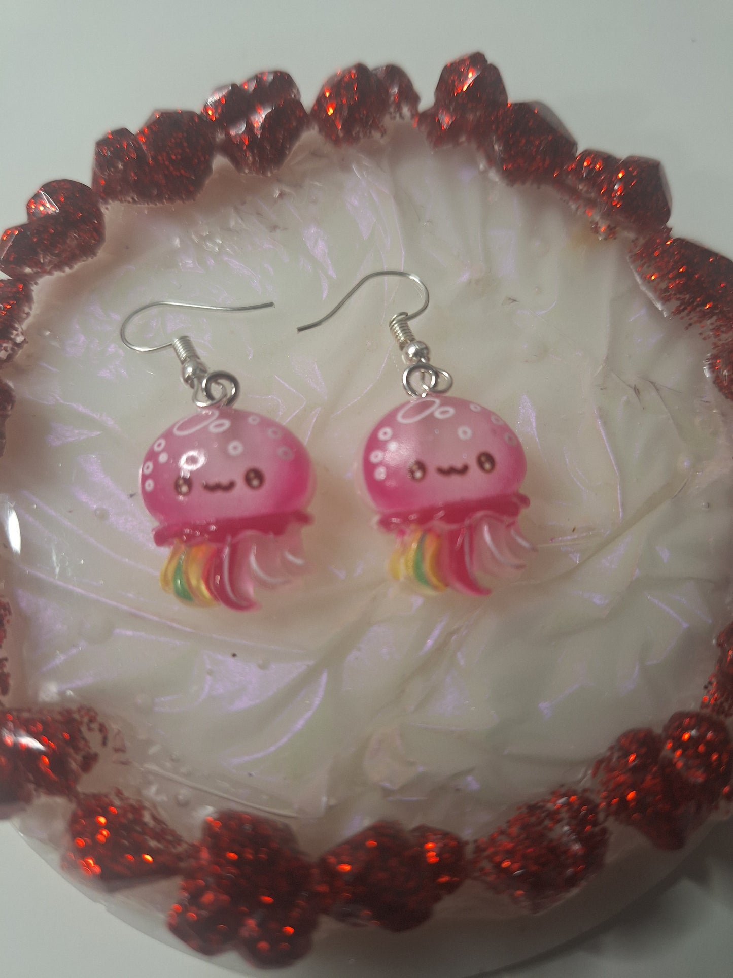 Boucles d'oreilles méduse