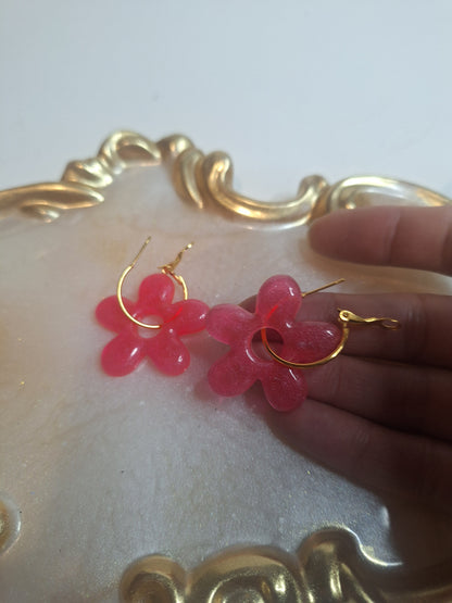 Boucles d oreilles 5 pétales